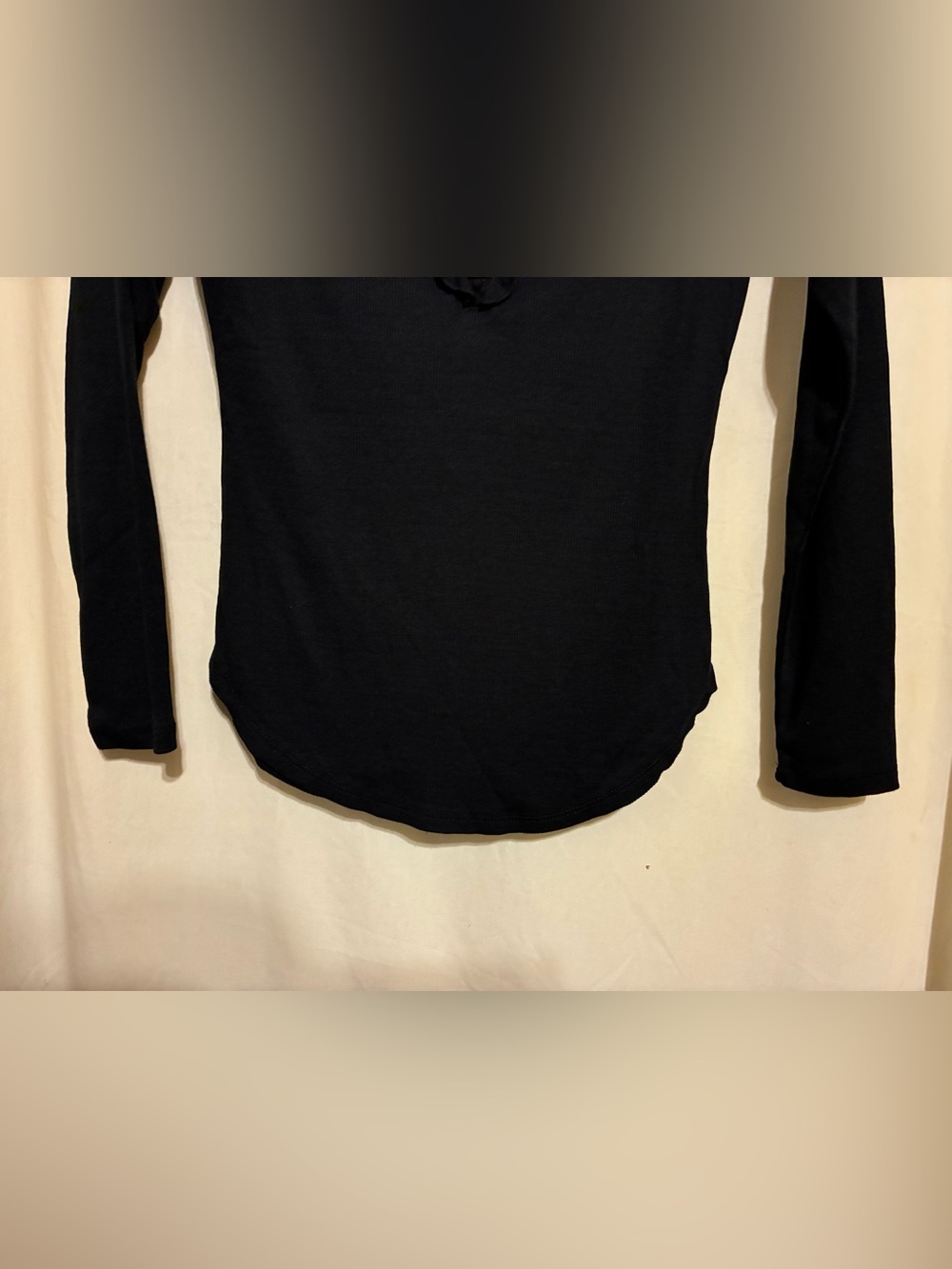 Chaser Ruffle Ribbed Henley Top - Picture 5 of 10